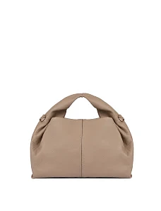 Женская сумка кожаная бежевая - фото  - Miraton