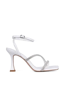 Жіночі босоніжки шкіряні білі - фото  - Miraton