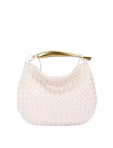 Женская сумка через плечо кожаная молочного цвета - фото  - Miraton