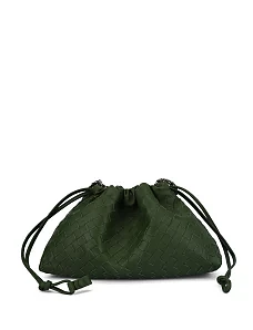 Жіноча сумка через плече шкіряна зелена - фото  - Miraton