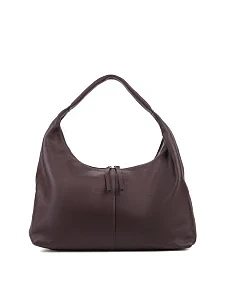 Женская сумка кожаная коричневая - фото  - Miraton