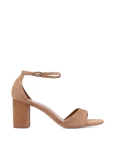 Жіночі босоніжки велюрові бежеві - фото  - Miraton