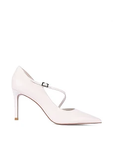 Жіночі туфлі шкіряні білі - фото  - Miraton