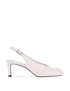 Женские туфли кожаные рисового цвета - фото  - Miraton