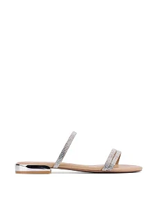 Жіночі шльопанці шкіряні бежеві - фото  - Miraton