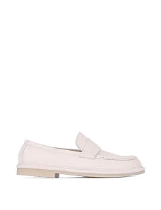 Жіночі сліпери шкіряні білі - фото  - Miraton