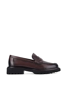 Жіночі туфлі шкіряні коричневі - фото  - Miraton