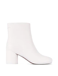 Жіночі черевики шкіряні білі - фото  - Miraton