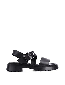 Жіночі сандалі шкіряні чорні - фото  - Miraton