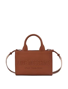 Жіноча сумка Love Moschino крос-боді з екошкіри коричнева - фото  - Miraton
