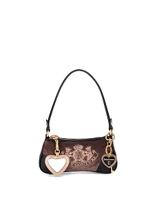 Женская сумка тканевая коричневая - фото  - Miraton