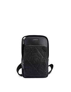 Мужская сумка из экокожи черная - фото  - Miraton