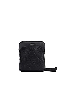 Чоловіча сумка месенджер з екошкіри чорна - фото  - Miraton