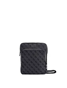 Чоловіча сумка месенджер з екошкіри чорна - фото  - Miraton