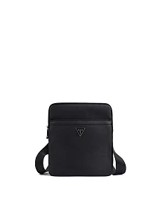 Мужская сумка мессенджер из экокожи черная - фото  - Miraton