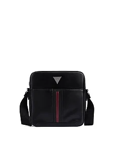 Мужская сумка кросс-боди из экокожи черная - фото  - Miraton