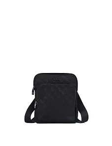 Мужская сумка Guess мессенджер из экокожи черная - фото  - Miraton
