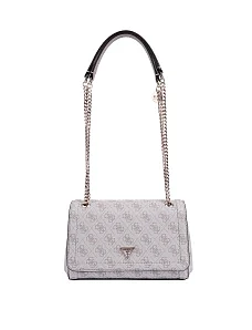 Жіноча сумка через плече з екошкіри молочного кольору - фото  - Miraton