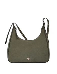 Женская сумка кожаная зеленая - фото  - Miraton