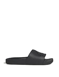 Мужские шлепанцы Adidas ADILETTE AQUA из экокожи черные - фото  - Miraton