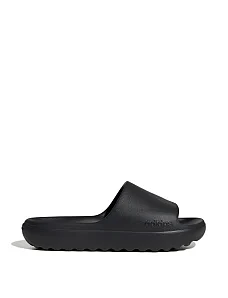 Мужские шлепанцы Adidas ADILETTE LUMIA из экокожи черные - фото  - Miraton