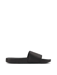 Унисекс шлепанцы New Balance SUF050J2 черные из экокожи - фото  - Miraton