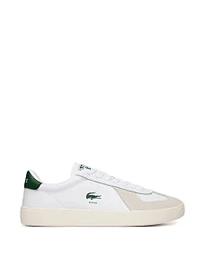 Женские кеды Lacoste BASESHOT кожаные белые - фото  - Miraton