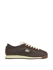 Женские кроссовки Lacoste CLUB-LOW замшевые коричневые - фото  - Miraton