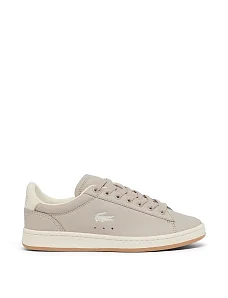 Жіночі кеди Lacoste CARNABY шкіряні бежеві - фото  - Miraton