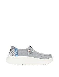 Жіночі туфлі Hey Dude Wendy Peak Chambray синтетичні сірі - фото  - Miraton