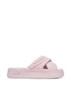 Женские шлепанцы PUMA Leadcat Platform фиолетовые текстильные - фото  - Miraton