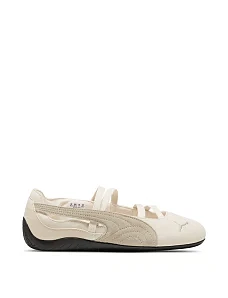 Женские балетки PUMA Speedcat Ballet SD Wns замшевые бежевые - фото  - Miraton