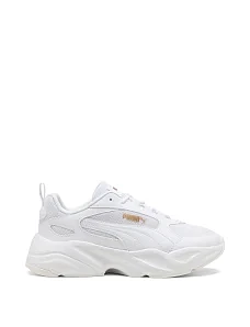 Жіночі кросівки PUMA CASSIA 2.0 з екошкіри білі - фото  - Miraton