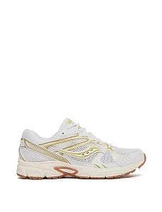 Женские кроссовки Saucony RIDE MILLENNIUM из экокожи молочного цвета - фото  - Miraton