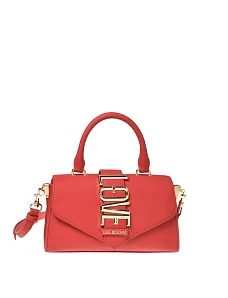 Жіноча сумка крос-боді Love Moschino з екошкіри бордова - фото  - Miraton
