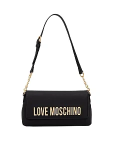 Жіноча сумка через плече Love Moschino з екошкіри чорна - фото  - Miraton