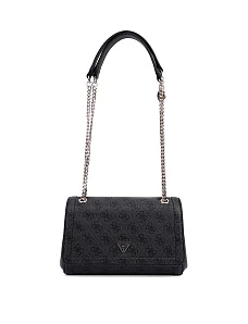 Жіноча сумка крос-боді Guess з екошкіри сіра - фото  - Miraton