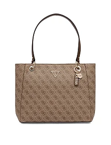 Жіноча сумка тоут Guess з екошкіри бежева - фото  - Miraton