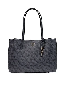 Жіноча сумка тоут Guess з екошкіри чорна - фото  - Miraton