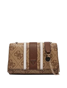 Жіноча сумка крос-боді Guess з екошкіри бежева - фото  - Miraton