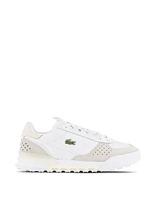 Жіночі кеди Lacoste SLAM SHOT білі шкіряні - фото  - Miraton