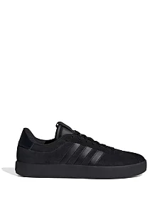 Чоловічі кеди Adidas VL COURT 3.0 чорні шкіряні - фото  - Miraton