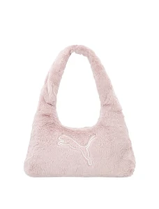 Жіноча сумка PUMA UP FAUX FUR Small Prism Bag з поліестеру рожева - фото  - Miraton