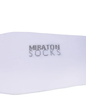 Чоловічі шкарпетки короткі MIRATON бавовняні білі - фото 3 - Miraton