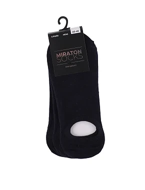 Чоловічі шкарпетки короткі MIRATON бавовняні сині - фото 1 - Miraton