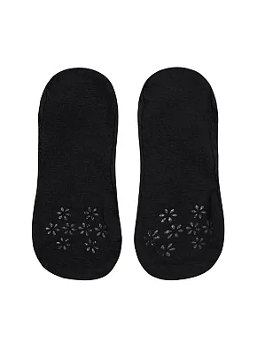 Жіночі сліди Legs 730 Laser Cut Rib Silicone чорні - фото 2 - Miraton