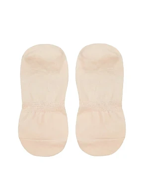 Жіночі сліди Legs SNEAKER COTTON HIGH помаранчеві, 2 пари - фото 2 - Miraton