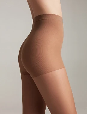 Капронові колготки зі стягуючими шортиками Active soft 40 Den Lycra бронзові - фото 2 - Miraton