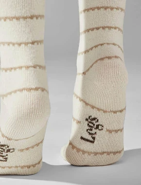 Набір жіночих високих шкарпеток Legs SOCKS WOOL молочні, 2 пари - фото 2 - Miraton
