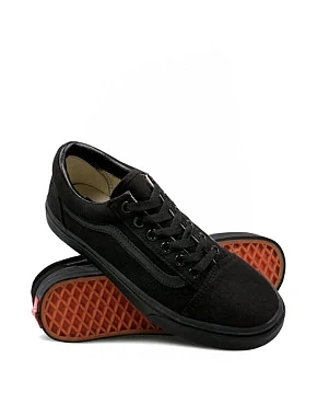 Чоловічі кеди Vans Old Skool Classic тканинні чорні - фото 3 - Miraton